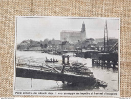 A Visé Nel 1914 Ponte Distrutto Dai Tedeschi Liegi Belgio Prima Guerra WW1 - Sonstige & Ohne Zuordnung