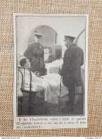 Re Giorgio V D'Inghilterra Che Visita Feriti Nel 1914 Prima Guerra Mondiale WW1 - Sonstige & Ohne Zuordnung
