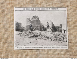 Colonialismo D'Italia In Libia Nel 1914 Ruderi Di Gebadia Cirenaica Tripolitania - Sonstige & Ohne Zuordnung