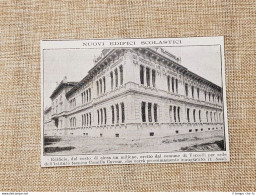 Vercelli Nel 1914 Nuova Sede Dell'Istituto Tecnico Camillo Cavour Inaugurazione - Altri & Non Classificati