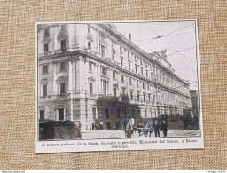 Roma Nel 1914 Nuovo Palazzo Della Cassa Depositi E Prestiti Tesoro Lazio - Other & Unclassified