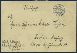 MSP VON 1914 - 1918 1 (Linienschiff SCHLESWIG-HOLSTEIN), 9.2.1915, Feldpostbrief Von Bord Der Schleswig-Holstein, Feinst - Maritime