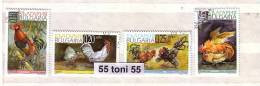 2002,Fauna  Breed Cocks 4 V.- Used/oblitere (O)  BULGARIA / Bulgarie - Used Stamps