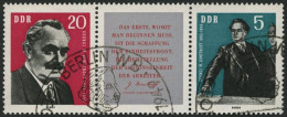 DDR 893/4 O, 1962, Dimitrow Im Dreierstreifen, Sonderstempel, Pracht - Used Stamps