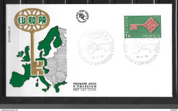 1968 - FDC - MONACO - 53 - 2 - 1968