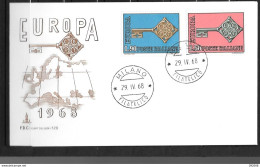 1968 - FDC - ITALIE - 53 - 1968