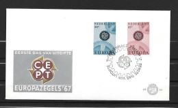 1967 - FDC - PAYS-BAS - 51  - 1967