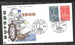 1966 - FDC - FRANCE - 45 - 1 - Paris - 1966