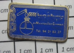 1920 Pin's Pins / Beau Et Rare / MARQUES / SRMC SOCIETE DE RECHERCHE EN MAINTENANCE CHIMIQUE - Trademarks