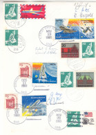 Etats Unis - République Fédérale - Document De 1981 / 83 - Oblit Kennedy Space Center Et Hannover - Avec 8 Signatures - - Storia Postale