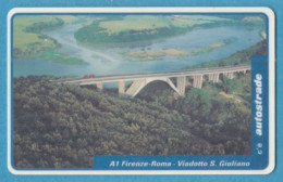 Z-7030 * Autostrade VIAcard Tessera A Scalare Lire 10.000 - A1 Firenze-Roma - Viadotto S. Giuliano - Voitures