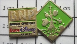 1920 Pin's Pins / Beau Et Rare / BANQUES / BNP BANQUE OFFICIELLE D'EURO DISNEY RESORT - Bancos