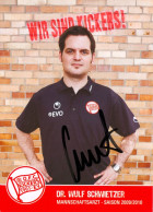 Fußball-Autogrammkarte AK Dr. Wulf Schwietzer Offenbacher Kickers 09-10 OFC Offenbach SGE Eintracht Frankfurt Am Main - Autografi