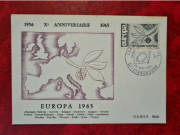 FDC 1965 MAXI  STRASBOURG CONSEIL DE L'EUROPE EUROPA - 1960-1969