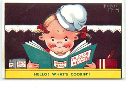 N°12561 - B. Mallet - Hello ! What's Cookin'? - Fillette Lisant Un Livre De Cuisine - Mallet, B.