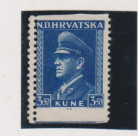 CROATIA WW II  , Pavelic 3.50 Kn, Name Day Nice Proof MNH - Croatia