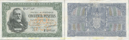 8490 ESPAÑA 1940 50 Pesetas 9 De Enero 1940 - Mendez Pelayo - Altri & Non Classificati
