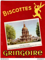 Buvard BISCOTTES GRINGOIRE - Biscotti