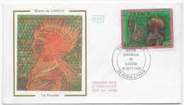 Enveloppe Premier Jour- Oeuvre Originale De Carzou 18 Sept 1976 Vence (06) & Paris (75) F.D.C. N° 1900 - 1970-1979