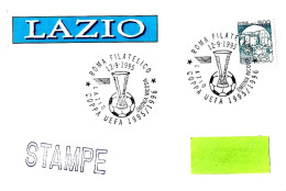 ITALIA ITALY - 1995 ROMA Coppa UEFA 1995-96 LAZIO-OMONIA NICOSIA 5-0 Su Busta Viaggiata - 8190 - 1991-00: Poststempel