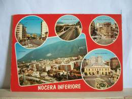 1973 - Salerno - Nocera Inferiore  - Piazza Municipio E Guerridori - Autostrada Del Sole  - Fontana - Vedute  - 2 Scans. - Salerno