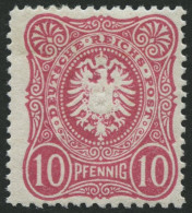 Dt. Reich 41a *, 1880, 10 Pf. Lebhaftkarmin, Falzreste, Pracht, Gepr. Zenker, Mi. 32.- - Nuevos