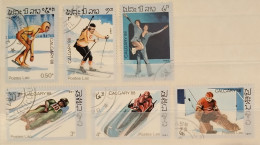 Laos Lao - Olympia Olimpiques Olympic Games - Calgary'88 - 6 Stamps - Used - Inverno1988: Calgary