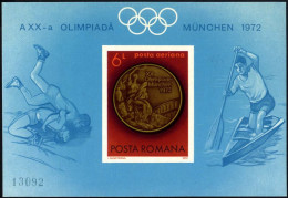 RUMÄNIEN Bl. 101 **, 1972, Block Olympische Spiele, Pracht, Mi. 85.- - Hojas Bloque