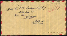 NIEDERLANDE 1980, K2 VELDPOST/Datum/95 Und Roter L2 PORT BETAALD/VELDPOST UTRECHT Auf Luft-Feldpostbrief Des Niederländi - Storia Postale