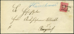 BAHNPOST DR 41 BRIEF, Magdeburg-Hannover, L3 Und Handschriftlich HÄMELMARK Auf Brief Mit 10 Pf. Karmin Von 1881, Pracht - Frankeermachines (EMA)