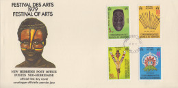 Enveloppe  FDC  1er  Jour   NOUVELLES  HEBRIDES    Festival  Des  Arts   1979 - FDC