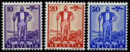 SCHWEIZ BUNDESPOST A294-96 **, 1936, Pro Patria, Prachtsatz, Mi. 52.- - Gebraucht