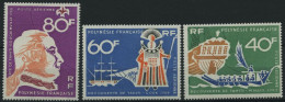 FRANZÖSISCH-POLYNESIEN 81-83 **, 1968, 200 Jahrestag Der Entdeckung Tahitis, Prachtsatz, Mi. 30.- - Autres & Non Classés
