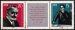 DDR 893/4 O, 1962, Dimitrow Im Dreierstreifen, Tagesstempel, Pracht - Usati