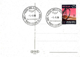 ITALIA ITALY - 1968 IMOLA (BO) Campionati Mondiali Ciclismo Su Strada Su Cartolina Illustrata T.Cremona - 9014 - 1961-70: Poststempel