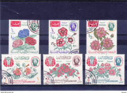 YEMEN ROYAUME 1965 FLEURS Yvert 192-197, Michel 182-187 Oblitérés - Yemen