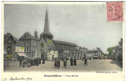 France – GRANDVILLIERS « Place Barbier » - Ed . Crétinon (1904) - Grandvilliers