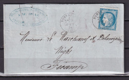 D 775 / LOT CERES N° 60 SUR LETTRE - 1871-1875 Cérès