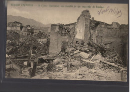 ITALIA-CALABRIA-REGGIO CALABRIA-TERREMOTO 1908-il Corso Garibaldi Ora Ridotto In Un Mucchio Di Rovine - Reggio Calabria