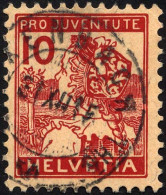 SCHWEIZ BUNDESPOST 129 O, 1915, 10 C. Pro Juventute, Pracht, Mi. 110.- - Used Stamps