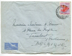 Congo Léopoldville 1 Oblit. Keach 12B(D)1 Sur C.O.B. 317 Sur Lettre Vers Turnhout Le 31/03/1954 - Lettres & Documents