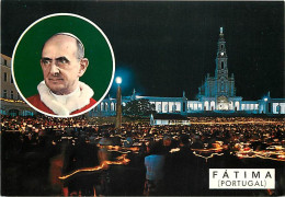 Portugal - Fatima - Procissào Das Velas - Procession Des Bougies - Vue De Nuit - Pape - CPM - Carte Neuve - Voir Scans R - Santarem