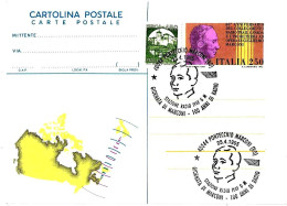 ITALIA - 1995 PONTECCHIO MARCONI (BO) Cent. Radio - Giorn. Marconi Stazione Radio IY4F GM Su CP+erinnofilo - 8267 - 1991-00: Storia Postale