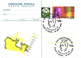 ITALIA - 1995 PONTECCHIO MARCONI (BO) Cent. Radio - Giorn. Marconi Stazione Radio IY4F GM Su CP+erinnofilo - 8267 - 1991-00: Poststempel