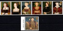 1997 Gran Bretagna, 450° Anniversario Morte Enrico VIII°, Serie Completa Nuova (**) - Unused Stamps