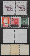 Italia Italy 1945 Luogotenenza 5val Sa N.515-515A,523-525 Nuovi Integri MNH ** - Neufs