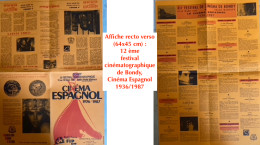 CINÉMA ESPAGNOL : 3 Affiches / 9 Dossiers De Presse / 2 Revues / 9 Plaquettes / 3 Brochures / 3 Suppléments Cinéma Libér - Otros & Sin Clasificación