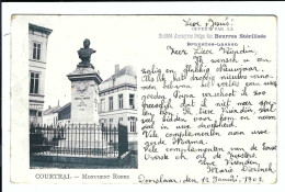 Kortrijk  COURTRAI - MONUMENT ROBBE  1902 (met Sterstempel BEIRVELDE) - Kortrijk