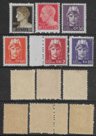 Italia Italy 1945 Luogotenenza Novara Senza Filigrana 6val Sa N.536-539,541-542 Nuovi Integri MNH ** - Nuevos