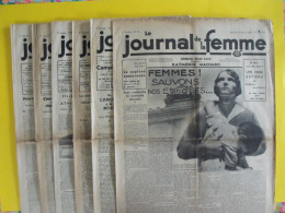 6 N° De Le Journal De La Femme De 1935. Revue Féminine Grand Format. Raymonde Machard - 1900 - 1949